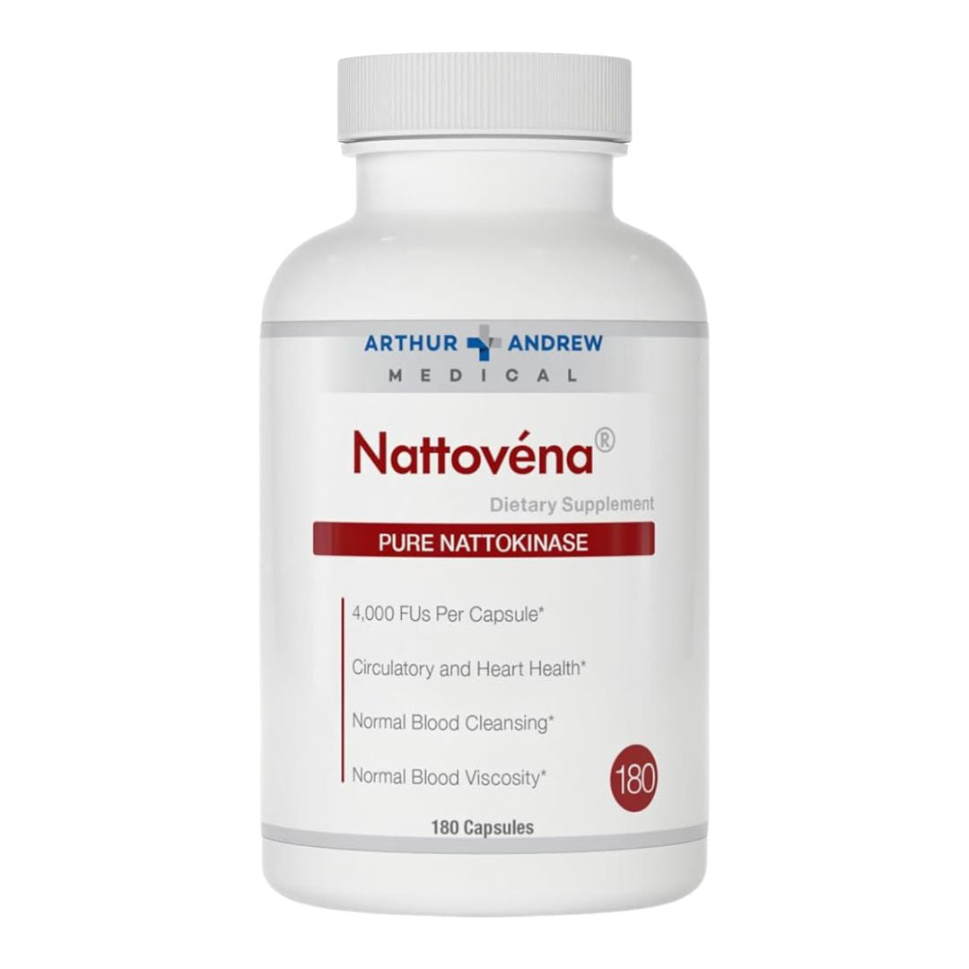 Arthur Andrew Medical, Nattovena, Pure Nattokinase, 180 Capsules Arthur Andrew Medical, Nattovena, Pure Nattokinase, 180 Capsules